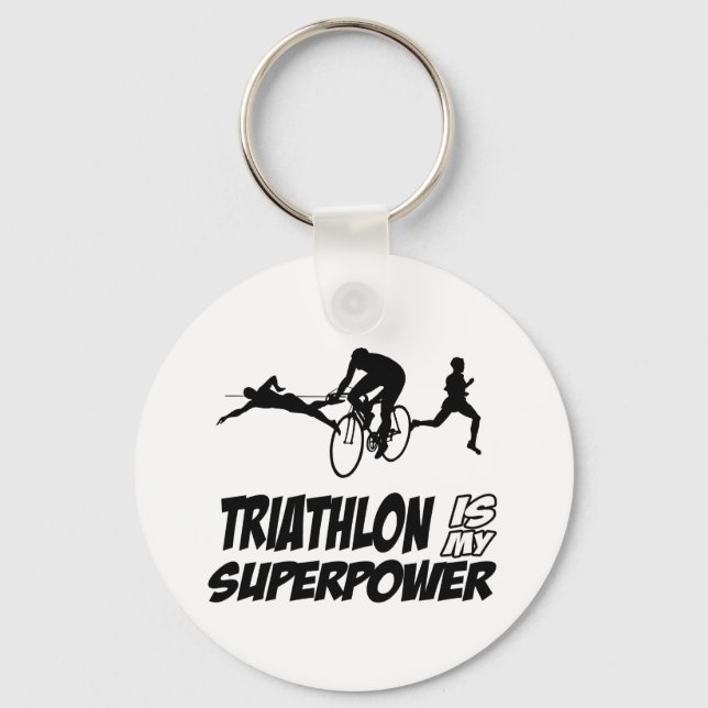 Triathlon-design Nyckelring (Framsida)