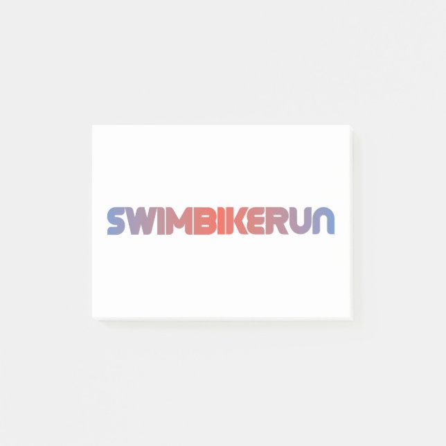 Triathlon-design Post-it Block (Framsida)