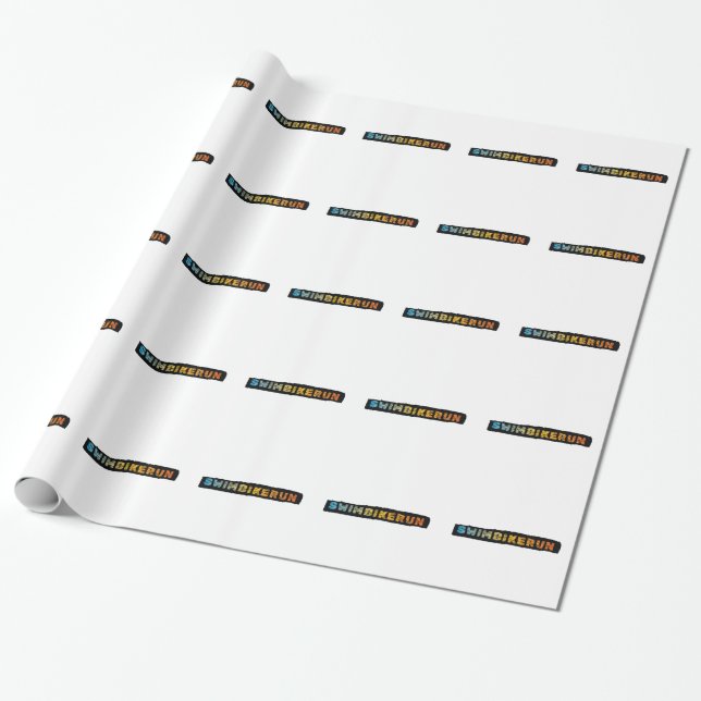Triathlon-design Presentpapper (Utrullad)
