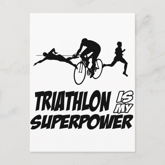 Triathlon-design Vykort (Framsida)