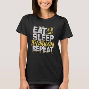 Triathlon Eat-viloläge Upprepa cykling med Hobby T Shirt