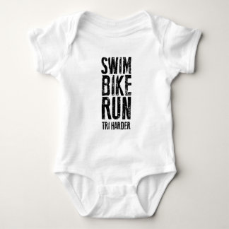 Triathlon för simmacykelspringa tee shirt
