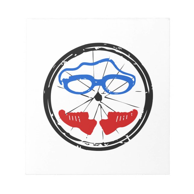 Triathlon Freak logotyp Anteckningsblock (Framsida)