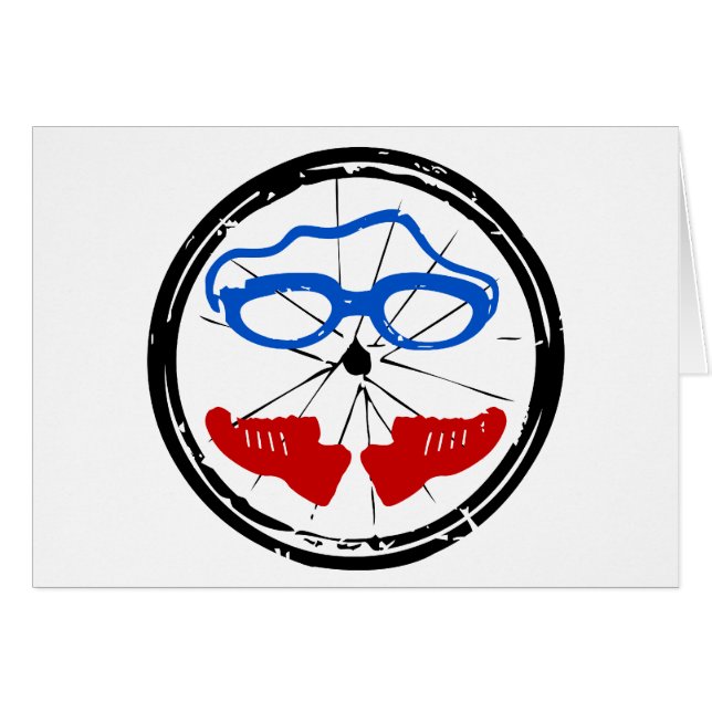 Triathlon Freak logotyp Hälsningskort (Framsidan Horizontal)