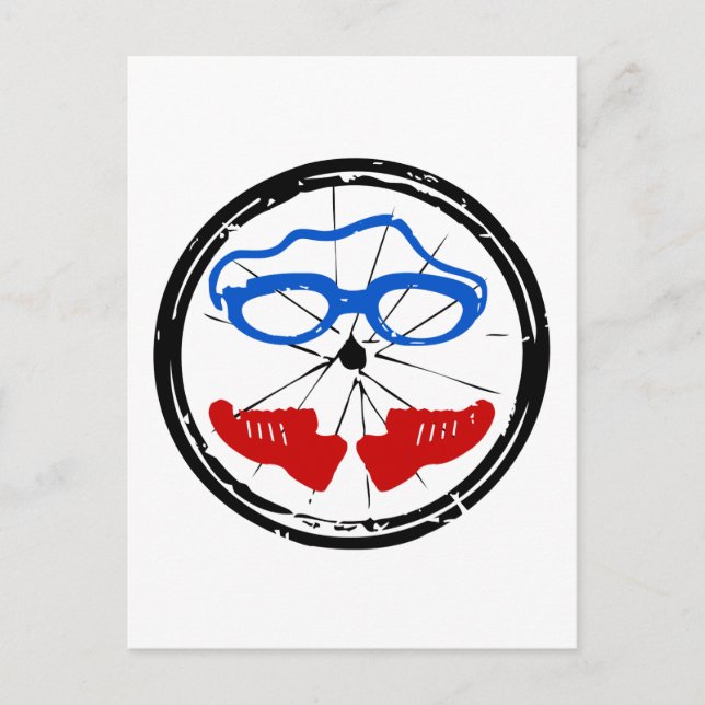 Triathlon Freak logotyp Vykort (Framsida)