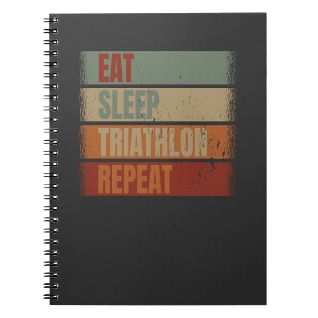Triathlon Funny Anteckningsbok (Framsidan)