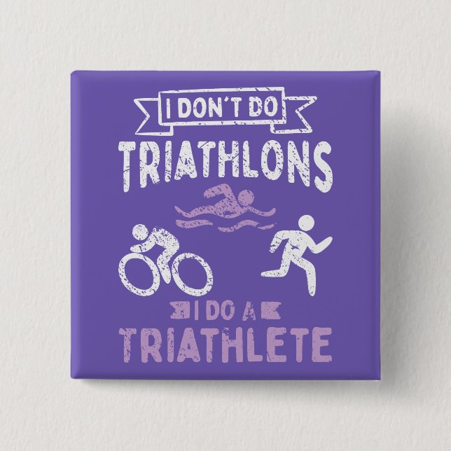 Triathlon Funny Knapp (Framsida)