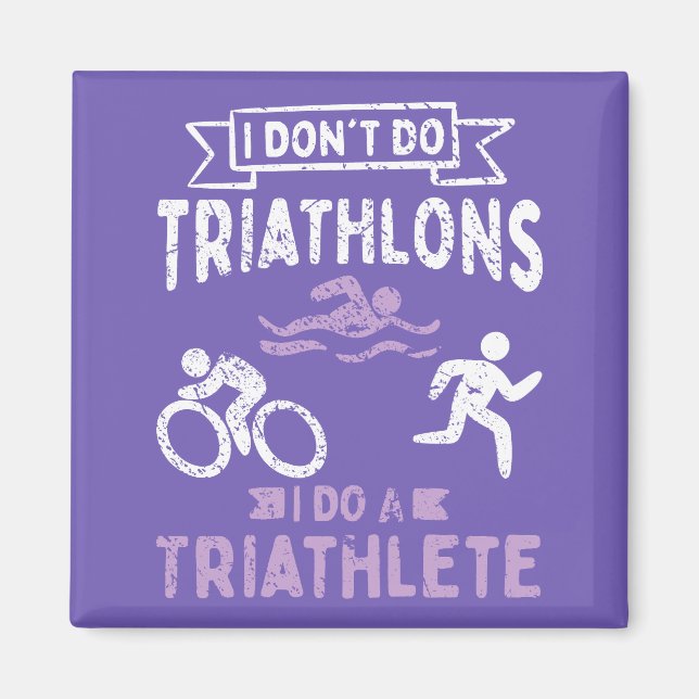 Triathlon Funny Magnet (Framsidan)