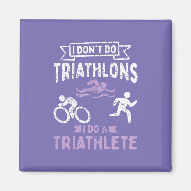 Triathlon Funny Magnet (Framsidan)