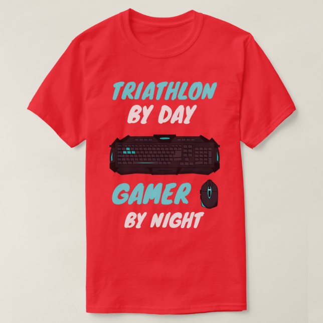 Triathlon Gamer T Shirt (Design framsida)