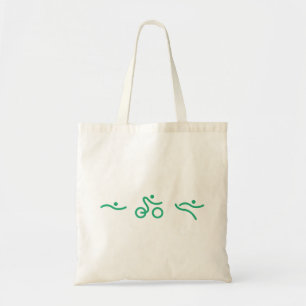 Triathlon Grönt logotyp Tygkasse