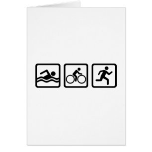 Triathlon Hälsningskort