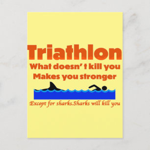 Triathlon Humor Skriv ut Vykort