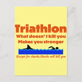 Triathlon Humor Skriv ut Vykort