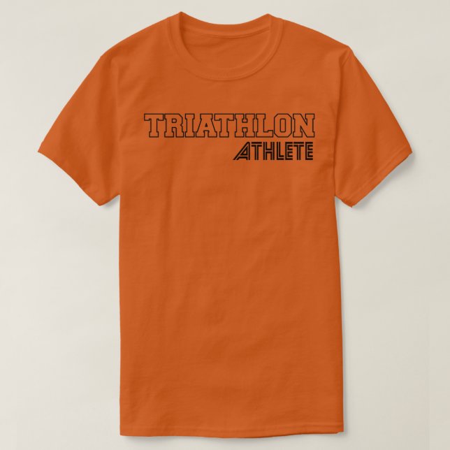 Triathlon-idrottsman 14 t shirt (Design framsida)
