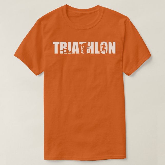 Triathlon-Idrottsmän T Shirt (Design framsida)