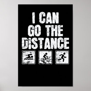 Triathlon jag kan Avstånd Poster