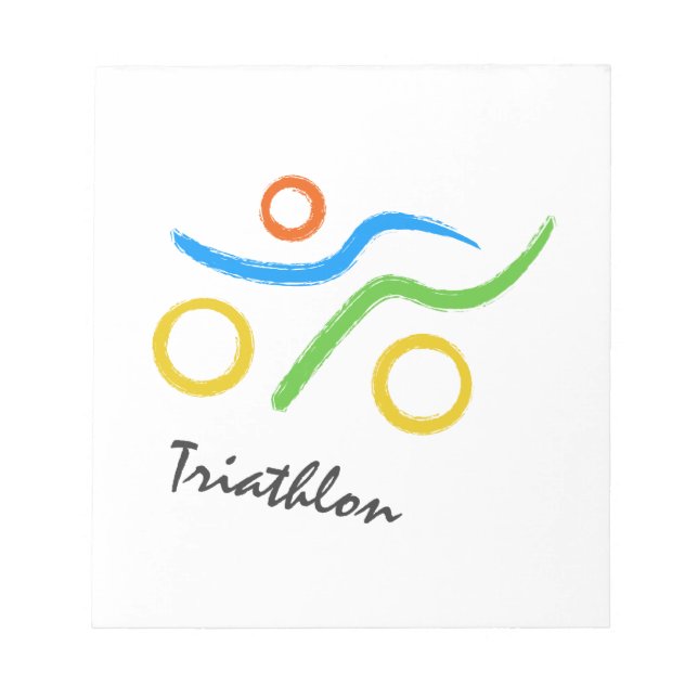 Triathlon-logotyp Anteckningsblock (Framsida)
