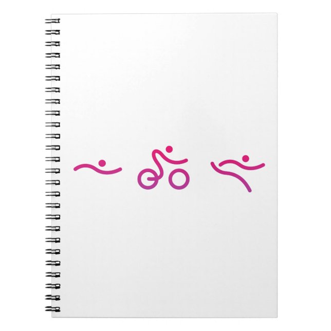 Triathlon-logotyp Anteckningsbok (Framsidan)
