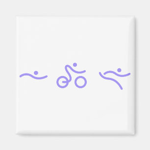 Triathlon-logotyp Magnet