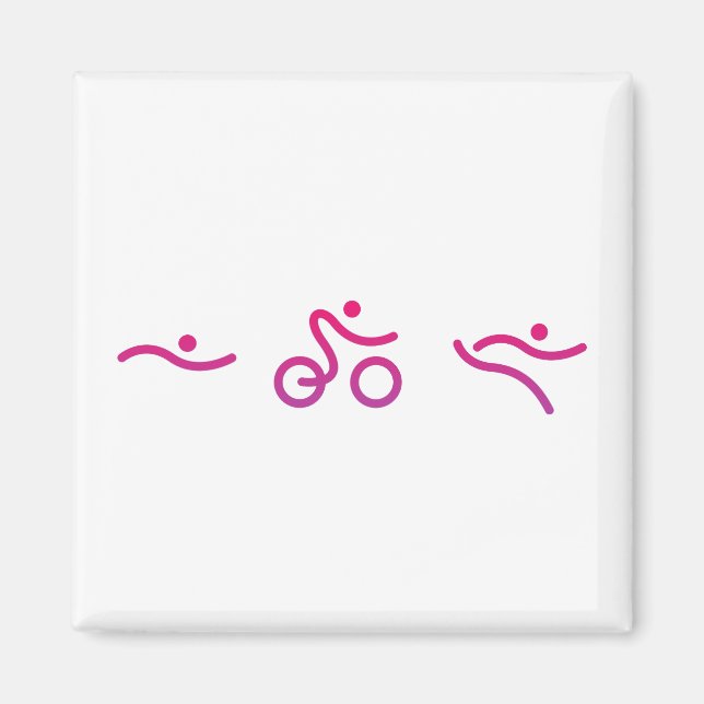 Triathlon-logotyp Magnet (Framsidan)