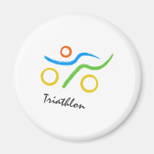 Triathlon-logotyp Magnet