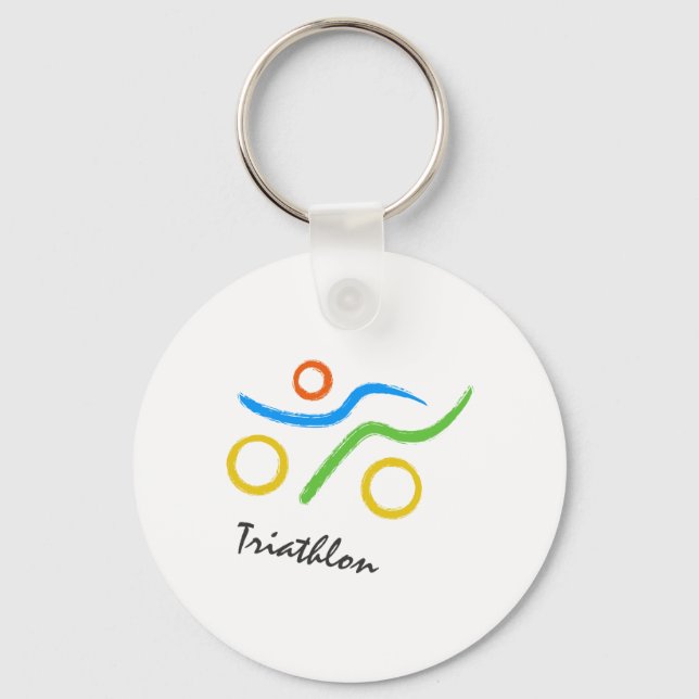 Triathlon-logotyp Nyckelring (Framsida)