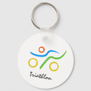 Triathlon-logotyp Nyckelring
