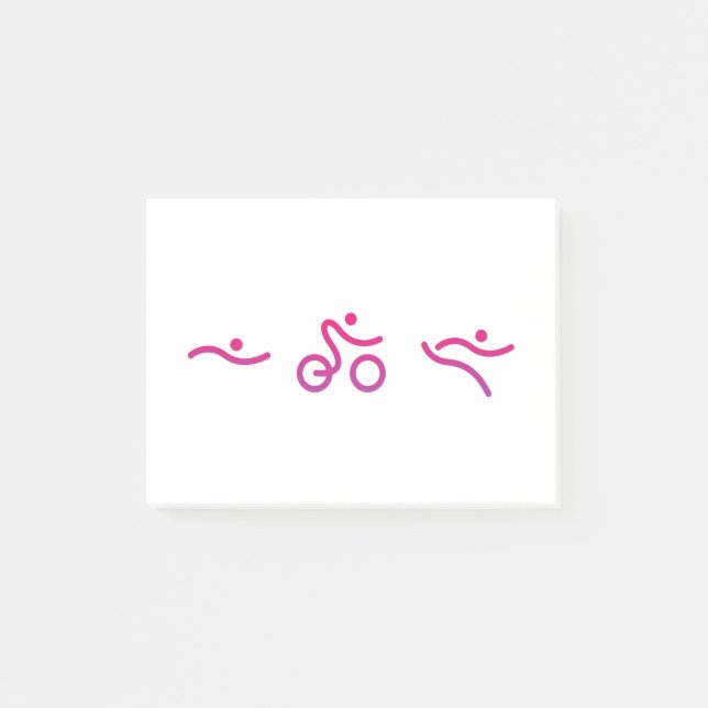 Triathlon-logotyp Post-it Block (Framsida)