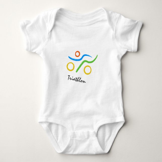 Triathlon-logotyp T-shirt (Framsida)