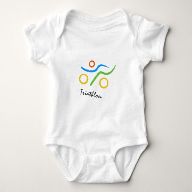 Triathlon-logotyp Tee Shirt (Framsida)