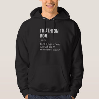 Triathlon Mamma Definition Triathlon Mamma för kvi Hoodie