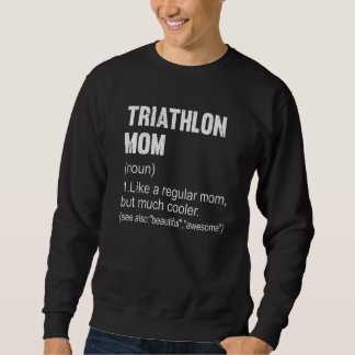 Triathlon Mamma Definition Triathlon Mamma för kvi Lång Ärmad Tröja