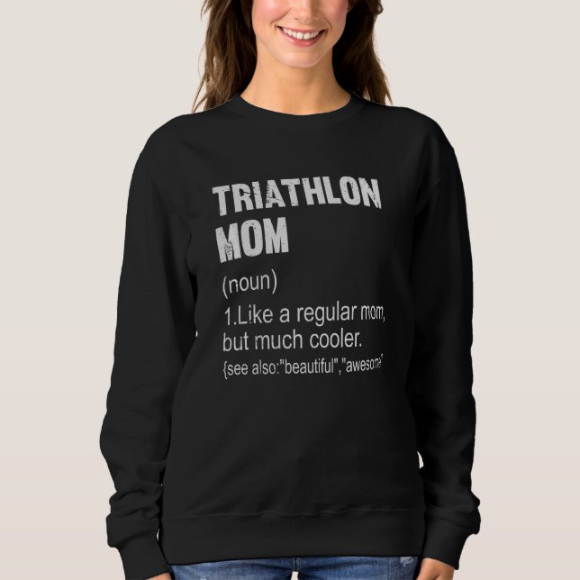 Triathlon Mamma Definition Triathlon Mamma för kvi T Shirt (Framsida)