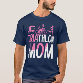 Triathlon Mamma riathlonsriathlet Sport tjej vän T Shirt