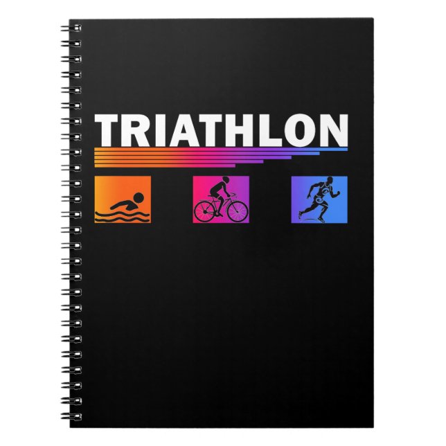 Triathlon: Mastering av Simman, Bike, Springa Anteckningsbok (Framsidan)