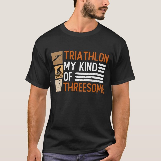 Triathlon, min typ av trekant - Triathlon T Shirt (Framsida)
