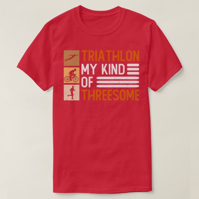 Triathlon min typ av triatonutbildning t shirt (Design framsida)