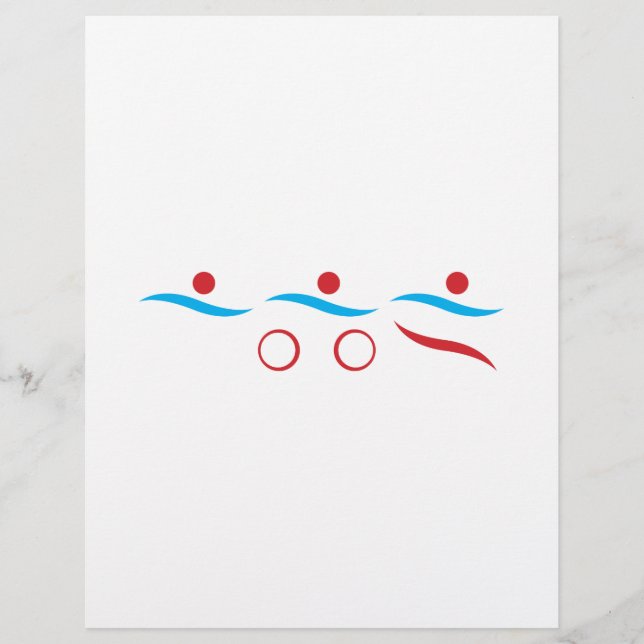 Triathlon modern coola logotyp (Framsida)