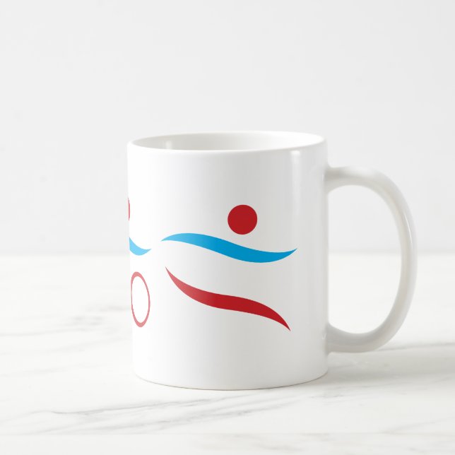 Triathlon modern coola logotyp kaffemugg (Höger)