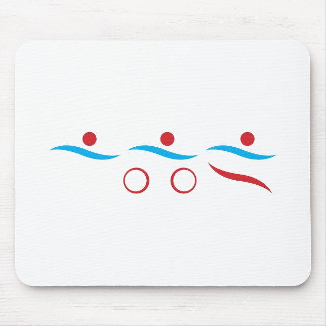 Triathlon modern coola logotyp musmatta (Framsidan)