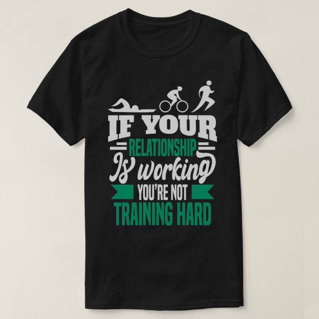 Triathlon Motif för Triathletes 14 T Shirt (Design framsida)