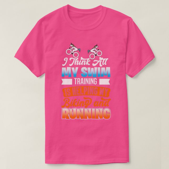 Triathlon Motif för Triathletes 22 T Shirt (Design framsida)