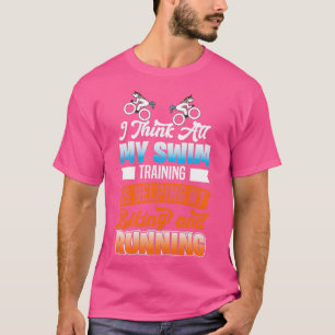 Triathlon Motif för Triathletes 22 T Shirt
