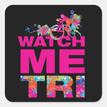 Triathlon-motivation Svart och magenta typografi