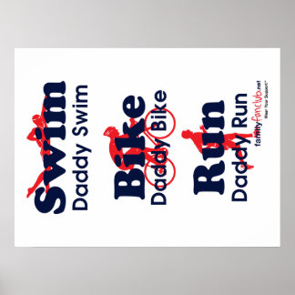 Triathlon Pappa Poster