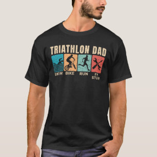 Triathlon Pappa Triathlete Far Fix Saker T Shirt