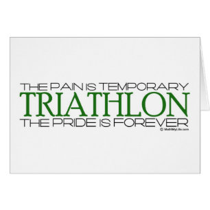 Triathlon - pridet är för evigt hälsningskort