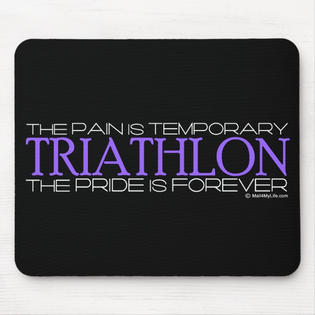 Triathlon - pridet är för evigt musmatta (Framsidan)