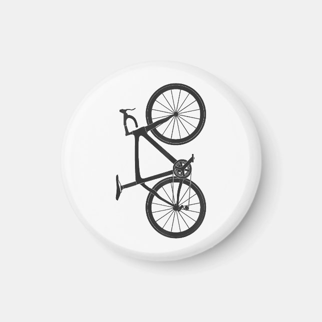 Triathlon Road Bike T Shirt Bicycle Rider Gift Cyc Magnet (Framsidan)